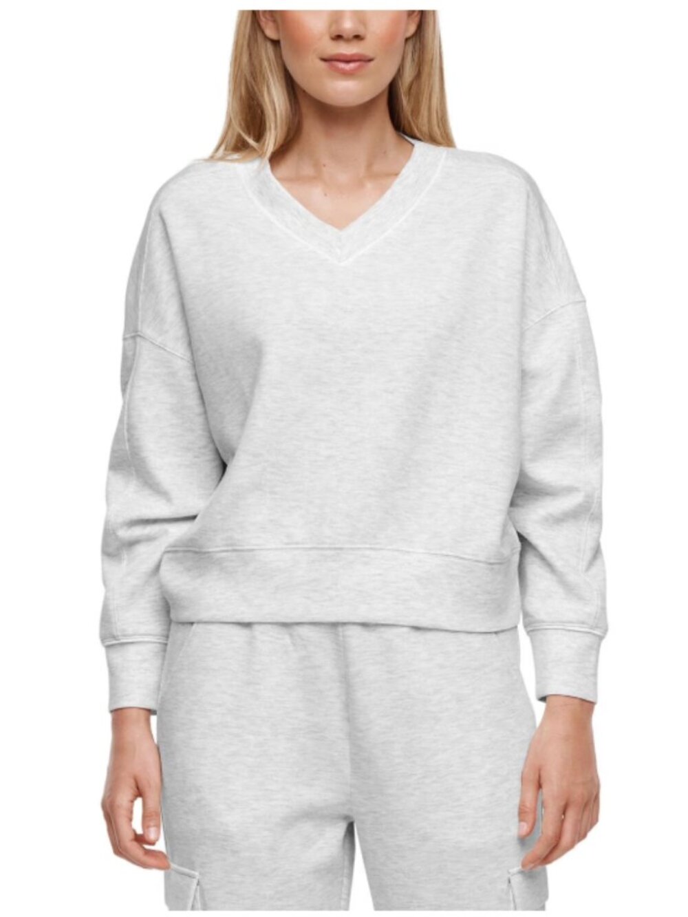 Express Women's V-Neck Pullover Sweatshirt